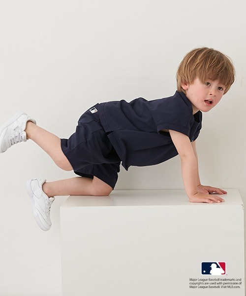 petit main(プティマイン)の「【MLB】カットセットアップ(アンサンブル・キッズ・アイボリー/オフホワイト/ネイビー・90cm/130cm/110cm/80cm/120cm/100cm)」の5枚目の写真