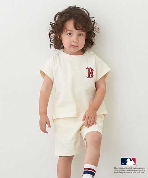 petit main(プティマイン)の「【MLB】カットセットアップ(アンサンブル・キッズ・アイボリー/オフホワイト/ネイビー・90cm/130cm/110cm/80cm/120cm/100cm)」の9枚目の写真