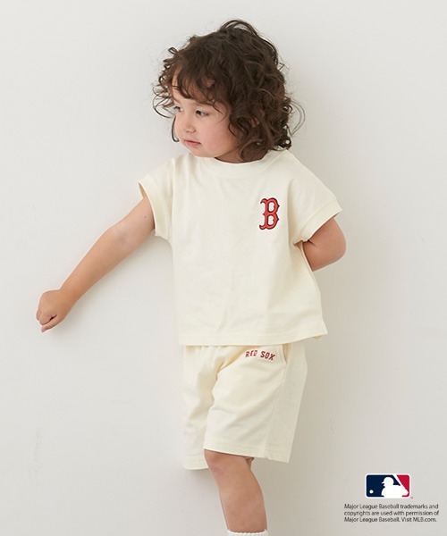 petit main(プティマイン)の「【MLB】カットセットアップ(アンサンブル・キッズ・アイボリー/オフホワイト/ネイビー・90cm/130cm/110cm/80cm/120cm/100cm)」の10枚目の写真