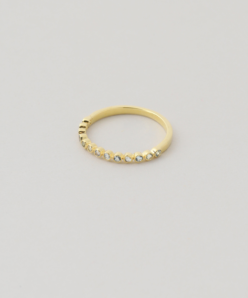 SLOBE IENA（スローブイエナ）の「Pondichery/ポンディシェリ ハーフエタニティリング（リング・レディース・スカイブルー/ホワイト系その他/ライトグリーン/レッド/その他2・3/10）」の11枚目の写真