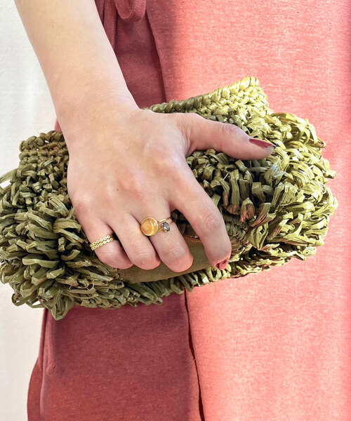 SLOBE IENA（スローブイエナ）の「Pondichery/ポンディシェリ ハーフエタニティリング（リング・レディース・スカイブルー/ホワイト系その他/ライトグリーン/レッド/その他2・3/10）」の18枚目の写真