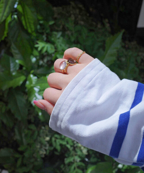 SLOBE IENA（スローブイエナ）の「Pondichery/ポンディシェリ ハーフエタニティリング（リング・レディース・スカイブルー/ホワイト系その他/ライトグリーン/レッド/その他2・3/10）」の22枚目の写真