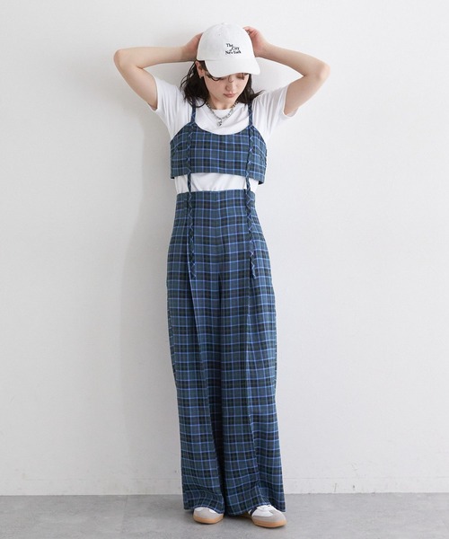 RAGEBLUE（レイジブルー）の「チェックビスチェセットアップ