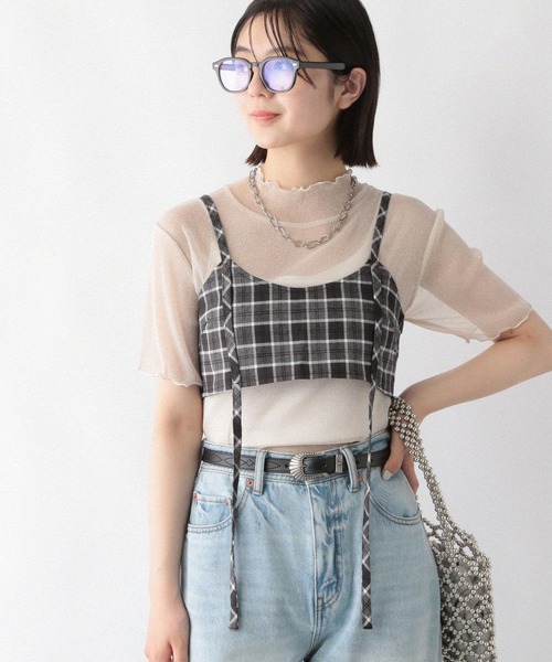 RAGEBLUE（レイジブルー）の「チェックビスチェセットアップ（スラックス・レディース・ブラック/ブルー・FREE）」の11枚目の写真