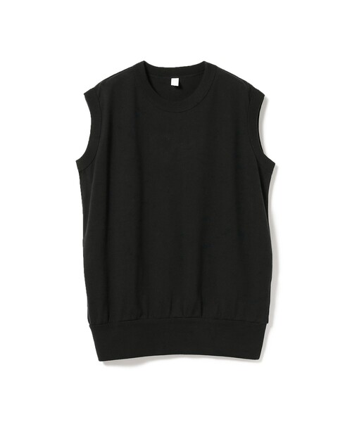 homspun（ホームスパン）の「homspun /  天竺ノースリーブプルオーバー（Tシャツ/カットソー・レディース・ブラック/ネイビー/ピンク・ONE SIZE）」の2枚目の写真