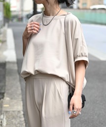 ＆HALF | ドルマンプルオーバー（セットアップ対応）(Tシャツ/カットソー)