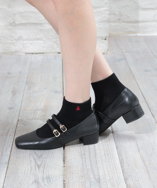 ワンポイントセミショート丈ソックス（ソックス/靴下）｜Honeys