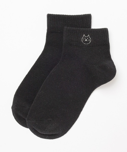 ワンポイントセミショート丈ソックス（ソックス/靴下）｜Honeys