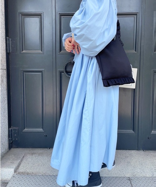 【ZOZO限定カラー】フリルデザイン2wayバッグ(comochi select) / ポンチ フリルバッグ ショルダーバッグ トートバッグ ハンドバッグ マルシェバッグ（トートバッグ）｜ISOOK（アイスー）