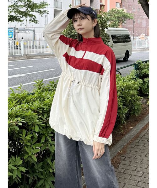 MURUA（ムルーア）の「トラックバルーンミニワンピース（ワンピース・レディース・ネイビー/レッド/ブラック・FREE）」の22枚目の写真