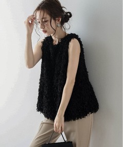 feather tulle knit T-shirt（フェザーチュールニットTシャツ