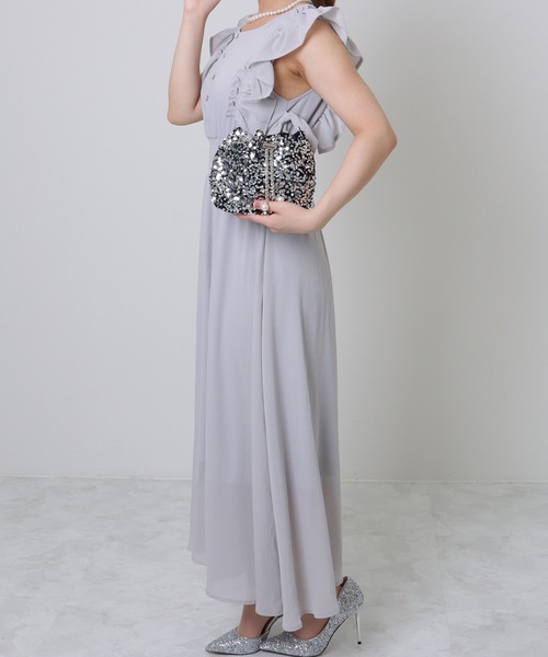 Lace Ladies(レースレディース)の「パール付き スパンコール チェーン 巾着 バッグ(クラッチバッグ・レディース・シルバー/ブラック・FREE)」の13枚目の写真
