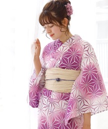 UNCOCON（アンココン）の「1人で着られる 着付けいらず セパレート浴衣 コットン100％の変わり織生地使用　兵児帯　ゆかた帯（浴衣）」