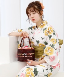 UNCOCON（アンココン）の「1人で着られる 着付けいらず セパレート浴衣 コットン100％の変わり織生地使用　兵児帯　ゆかた帯（浴衣）」