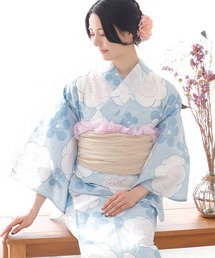 UNCOCON（アンココン）の「1人で着られる 着付けいらず セパレート浴衣 コットン100％の変わり織生地使用　兵児帯　ゆかた帯（浴衣）」
