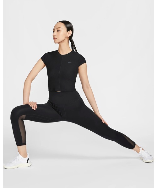 NIKE(ナイキ)の「《NIKEアパレル》WS ワン リブ CAPSU S/S トップ(Tシャツ/カットソー・レディース・グリーン系その他/ブラック・XL/L/M/S)」の8枚目の写真
