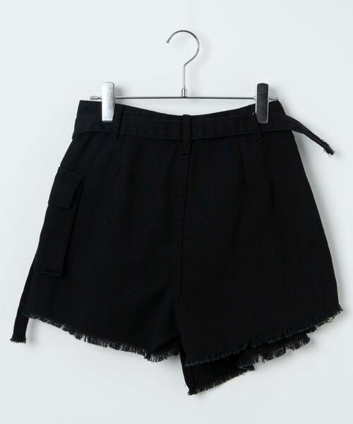 Figments（フィグメンツ）の「ベルテッドラップスカパン（スカート・レディース・ブラック・MEDIUM/SMALL）」の17枚目の写真