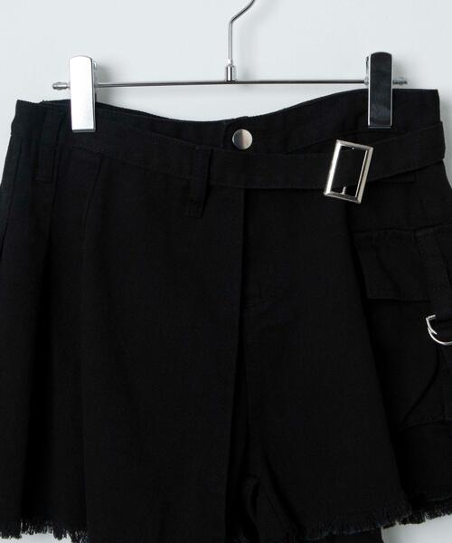 Figments（フィグメンツ）の「ベルテッドラップスカパン（スカート・レディース・ブラック・MEDIUM/SMALL）」の18枚目の写真