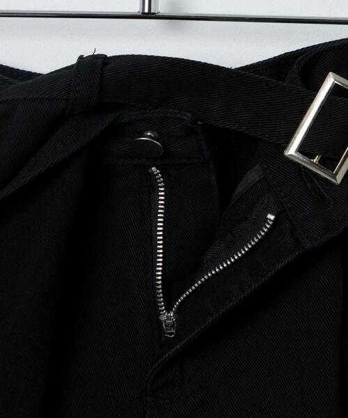 Figments（フィグメンツ）の「ベルテッドラップスカパン（スカート・レディース・ブラック・MEDIUM/SMALL）」の19枚目の写真