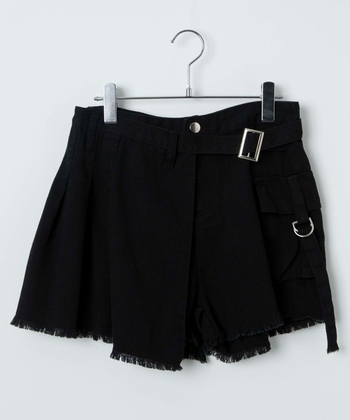 Figments（フィグメンツ）の「ベルテッドラップスカパン（スカート・レディース・ブラック・MEDIUM/SMALL）」の5枚目の写真