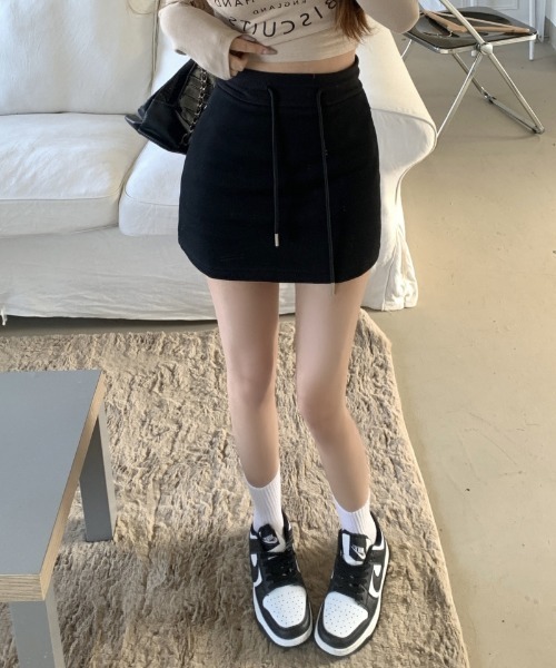 Jasmine Grandiflorum(ジャスミングランディフローラム)の「【Jasmine】スウェットミニスカート(スカート・レディース・ブラック/グレー/ホワイト・MEDIUM/LARGE/SMALL)」の20枚目の写真