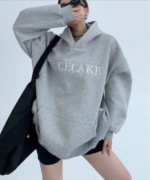 CREARE -LINO-(クレアーレリノ)の「新色追加<ユニセックス商品> フラワー刺繍トップス/フーディー/パーカー(パーカー・レディース・ブラック/グレー/チャコールグレー/ベージュ/オフホワイト・MEDIUM/LARGE/X-LARGE/XX-LARGE)」の22枚目の写真