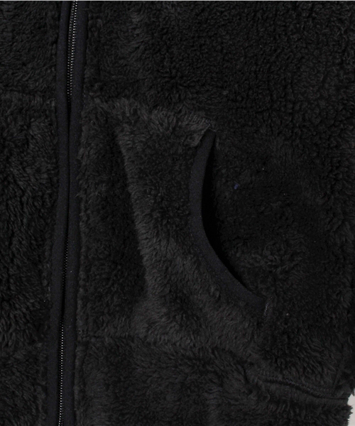 STUSSY（ステューシー）の「Kids Champion Sherpa Fleece（パーカー・キッズ・ブラック/ネイビー・MEDIUM/X-LARGE/LARGE）」の6枚目の写真