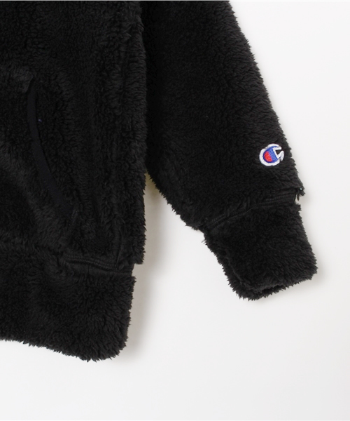 STUSSY（ステューシー）の「Kids Champion Sherpa Fleece（パーカー・キッズ・ブラック/ネイビー・MEDIUM/X-LARGE/LARGE）」の7枚目の写真