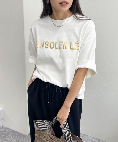 fredy emue（フレディエミュ）の「ヘビー天竺ロゴクロップドTシャツ（Tシャツ/カットソー・レディース・オフホワイト/グレー/ベージュ・38）」の10枚目の写真