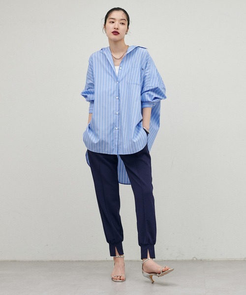 LARUTA(ラルータ)の「【LARUTA】カットジョーゼットジョグパンツ(その他パンツ・レディース・ネイビー/ブラック/ブラウン/アイボリー・LARGE/MEDIUM)」の17枚目の写真