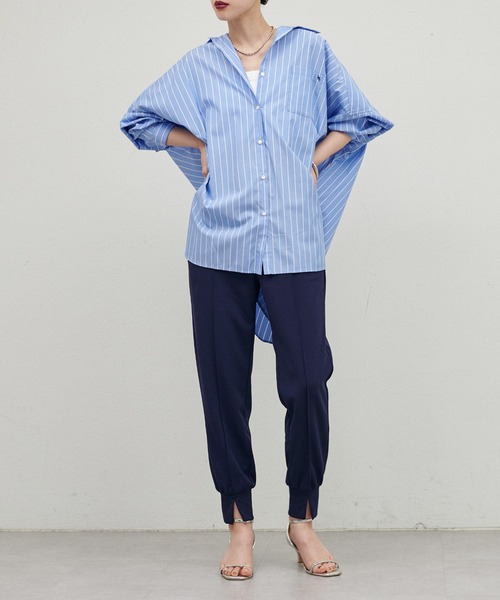 LARUTA(ラルータ)の「【LARUTA】カットジョーゼットジョグパンツ(その他パンツ・レディース・ネイビー/ブラック/ブラウン/アイボリー・LARGE/MEDIUM)」の15枚目の写真