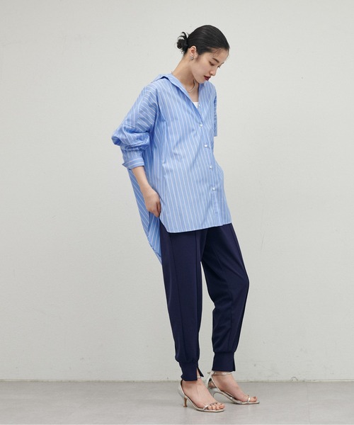 LARUTA(ラルータ)の「【LARUTA】カットジョーゼットジョグパンツ(その他パンツ・レディース・ネイビー/ブラック/ブラウン/アイボリー・LARGE/MEDIUM)」の18枚目の写真