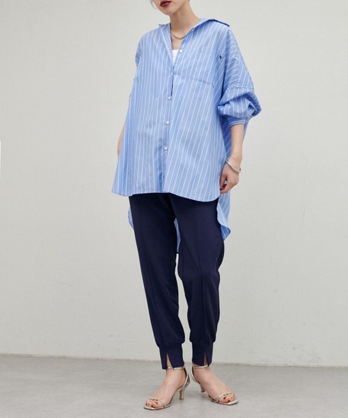 LARUTA(ラルータ)の「【LARUTA】カットジョーゼットジョグパンツ(その他パンツ・レディース・ネイビー/ブラック/ブラウン/アイボリー・LARGE/MEDIUM)」の16枚目の写真