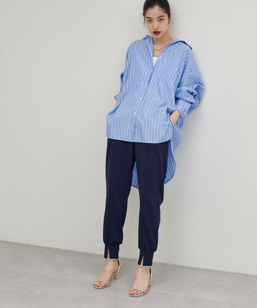 LARUTA(ラルータ)の「【LARUTA】カットジョーゼットジョグパンツ(その他パンツ・レディース・ネイビー/ブラック/ブラウン/アイボリー・LARGE/MEDIUM)」の14枚目の写真