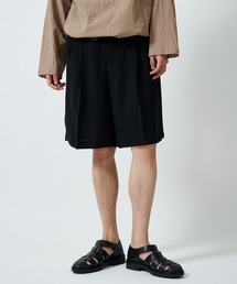 RAINMAKER（レインメーカー）の「【RAINMAKER/レインメーカー】MELANGE TWILL SIDE BELTED SHORTS（スラックス）」