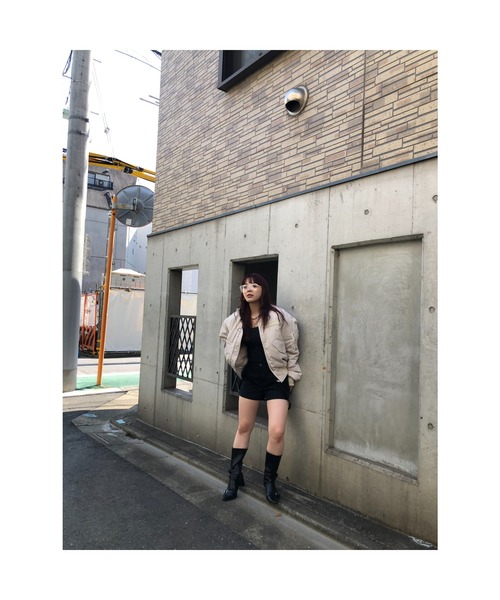 LAGUA GEM（ラグアジェム）の「BIG POCKET MA-1（MA-1・レディース・チャコールグレー/カーキ/アイボリー・FREE）」の16枚目の写真