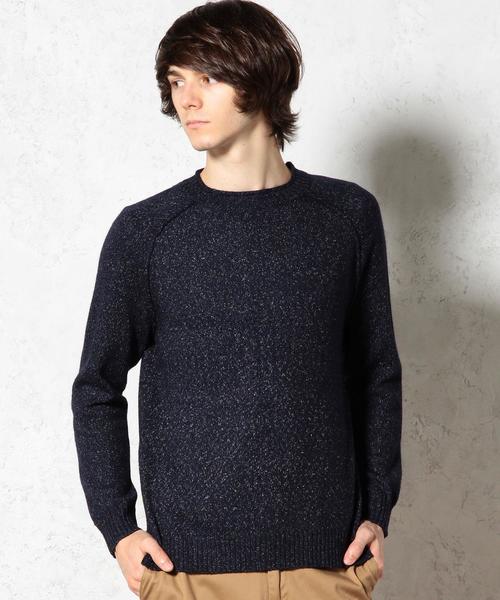 green label relaxing(グリーンレーベルリラクシング)の「MIX/YARN ROLL/N RGLN 7G ニット◆(ニット/セーター・メンズ・ダークブラウン/ネイビー/ダークグリーン・LARGE/SMALL/MEDIUM)」の1枚目の写真