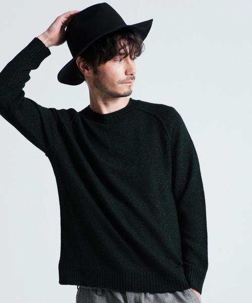 green label relaxing(グリーンレーベルリラクシング)の「MIX/YARN ROLL/N RGLN 7G ニット◆(ニット/セーター・メンズ・ダークブラウン/ネイビー/ダークグリーン・LARGE/SMALL/MEDIUM)」の3枚目の写真
