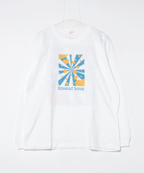 Mag.(マグ)の「【Spread Love】オリジナルプリント L/S T(Tシャツ/カットソー・レディース・ブラック/ホワイト・MEDIUM/LARGE)」の2枚目の写真
