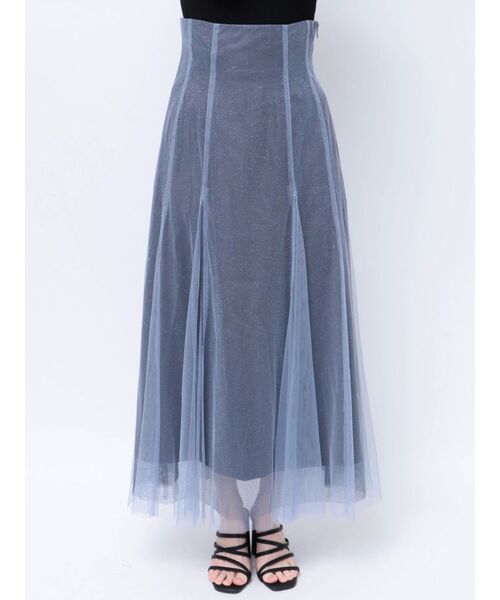 MERCURYDUO（マーキュリーデュオ）の「チュールフレアスカート（スカート・レディース・ピンク/オフホワイト/ブルー・SMALL/MEDIUM）」の16枚目の写真