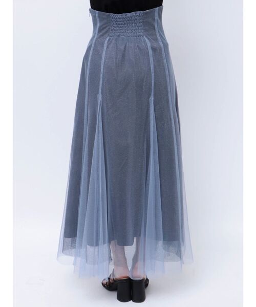 MERCURYDUO（マーキュリーデュオ）の「チュールフレアスカート（スカート・レディース・ピンク/オフホワイト/ブルー・SMALL/MEDIUM）」の18枚目の写真