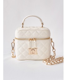 Darich | キルティングスクエアミニバッグ(ゴールドパーツ)(ハンドバッグ)