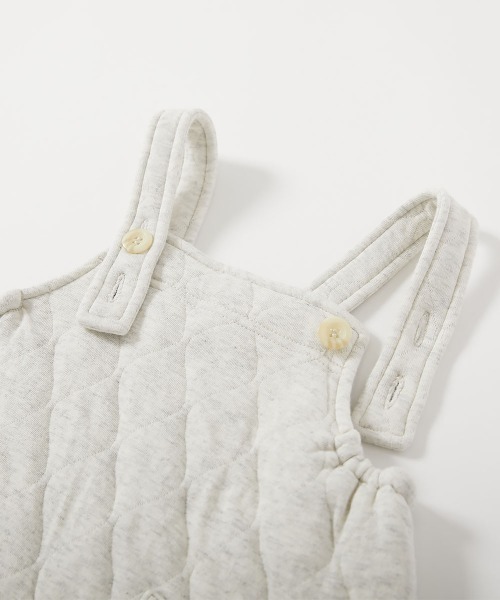 devirock（デビロック）の「ベビー ニットキルト サロペット（サロペット/オーバーオール・キッズ・スミクロ/オートミール・70-80cm）」の11枚目の写真