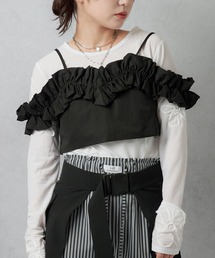 Lull | 【Lull / ルル】フリルオフショルキャミビスチェ(キャミソール)