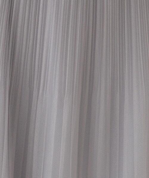 couture brooch(クチュールブローチ)の「シャイニーチュールプリーツスカート(スカート・レディース・グレー/ベージュ・36/38/40/42)」の16枚目の写真