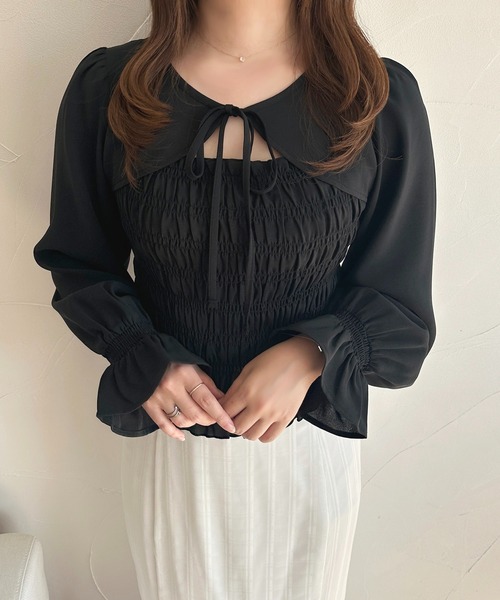 完売品 CADUNE シャーリング トップス ブラウス ブラック 完売品 CADUNE シャーリング トップス ブラウス ブラック - メルカリ
