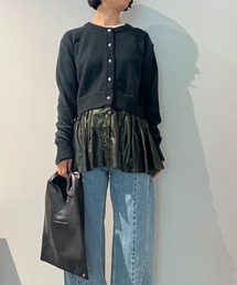 babaco（ババコ）の「babaco Knit/Lurex Fabric Cardigan（カーディガン/ボレロ）」