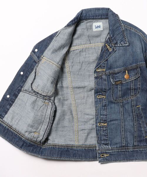 Lee（リー）の「Lee/リー【110-150cm】キッズ ルーズデニムジャケット 本格志向の君へ（デニムジャケット・キッズ・ブルー・130/150/140/120/110）」の3枚目の写真