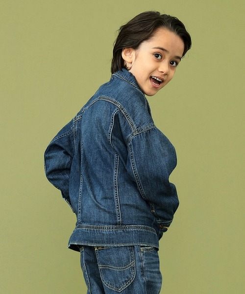 Lee（リー）の「Lee/リー【110-150cm】キッズ ルーズデニムジャケット 本格志向の君へ（デニムジャケット・キッズ・ブルー・130/150/140/120/110）」の16枚目の写真