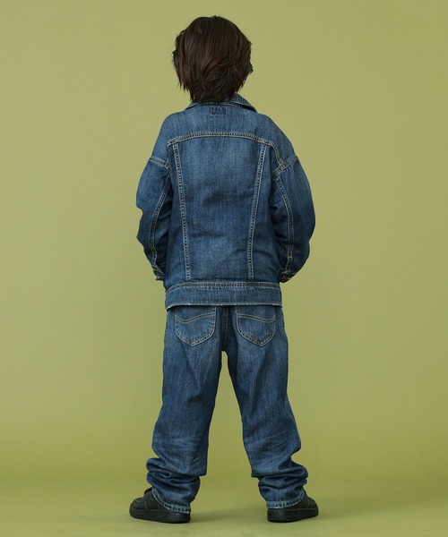 Lee（リー）の「Lee/リー【110-150cm】キッズ ルーズデニムジャケット 本格志向の君へ（デニムジャケット・キッズ・ブルー・130/150/140/120/110）」の7枚目の写真